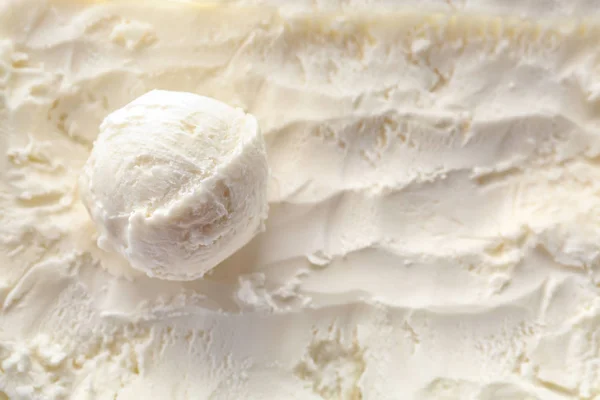 ไอศกรีมวานิลลาอร่อยเป็นพื้นหลัง — ภาพถ่ายสต็อก