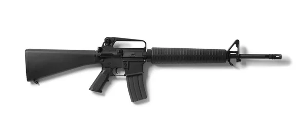 Assault rifle on white background — Stock Photo, Image