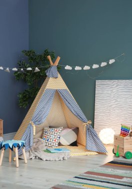 Modern oda içi çocuk oyun çadırı