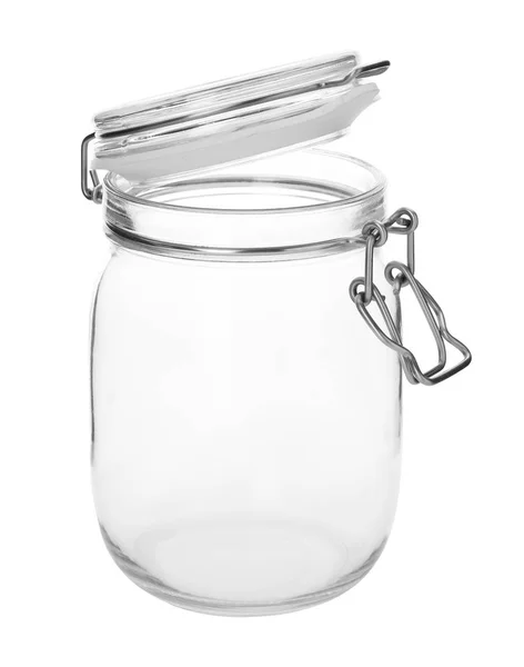 Κενό γυάλινο βάζο σε λευκό φόντο — Φωτογραφία Αρχείου