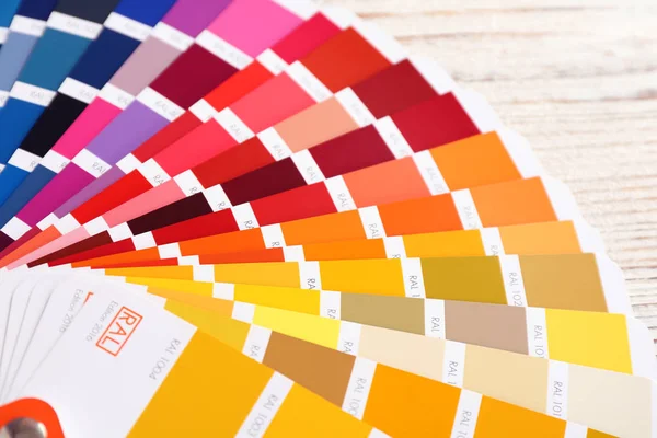 Color palette samples, closeup — Stock Photo, Image