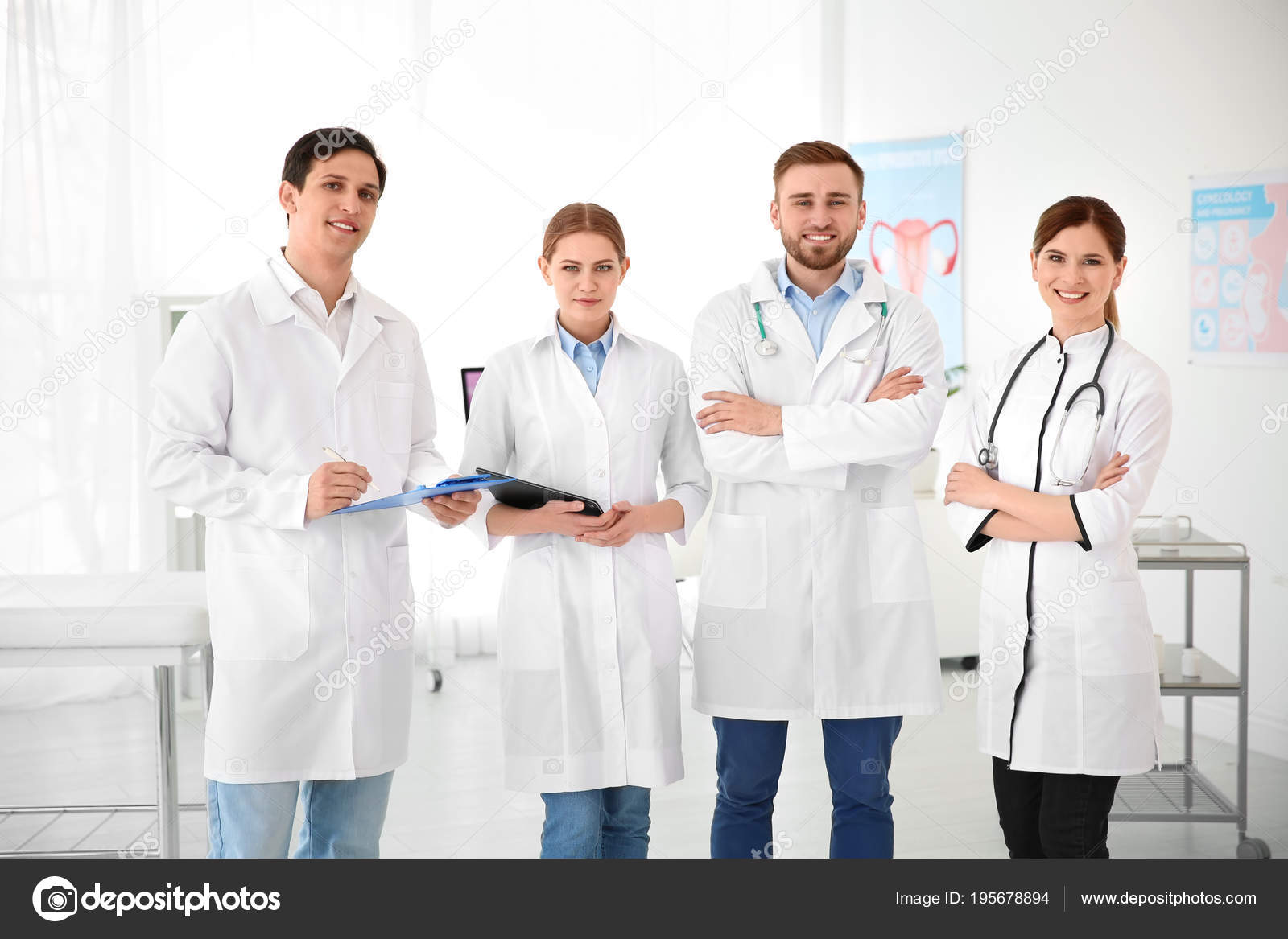 Pictures doctors in uniform Young doctors wearing uniform in modern