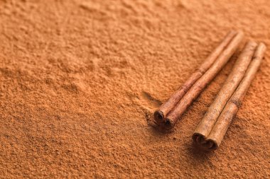 Aromalı Toz tarçın ve sopa, portre