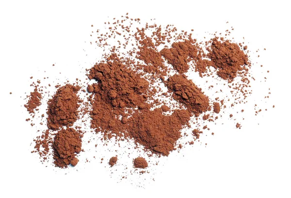 Cocoa powder on white background — Stock Photo, Image
