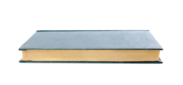 Uzavřená barva hardcover kniha na bílém pozadí — Stock fotografie