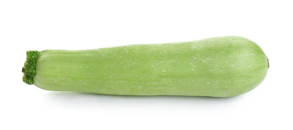 Verse rijpe groene courgette geïsoleerd op wit — Stockfoto