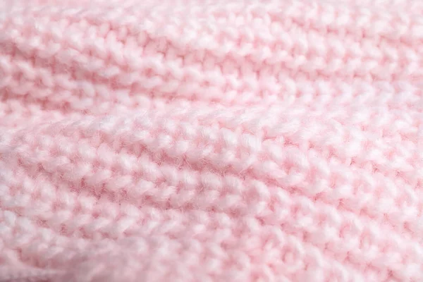 Camisola de malha rosa como fundo, vista de close-up — Fotografia de Stock