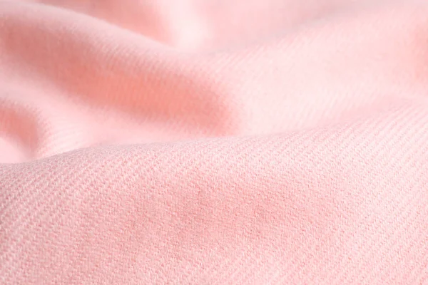분홍색 뜨개 질 스웨터를 배경으로, 클로즈업 뷰 — 스톡 사진