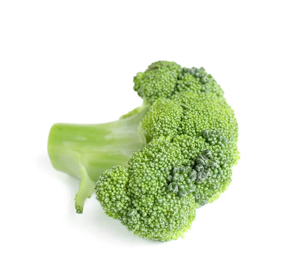 Fresh green raw broccoli on white background — Stock Photo, Image