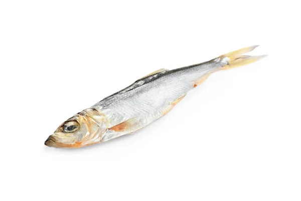Смачна Сушена Риба Ізольована Білому Морепродукти — стокове фото