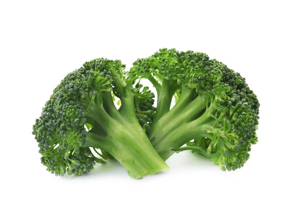 Verse broccoli geïsoleerd op wit. Eetbare groene plant — Stockfoto