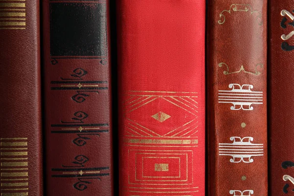 Collection Different Old Books Background — Stock Photo, Image
