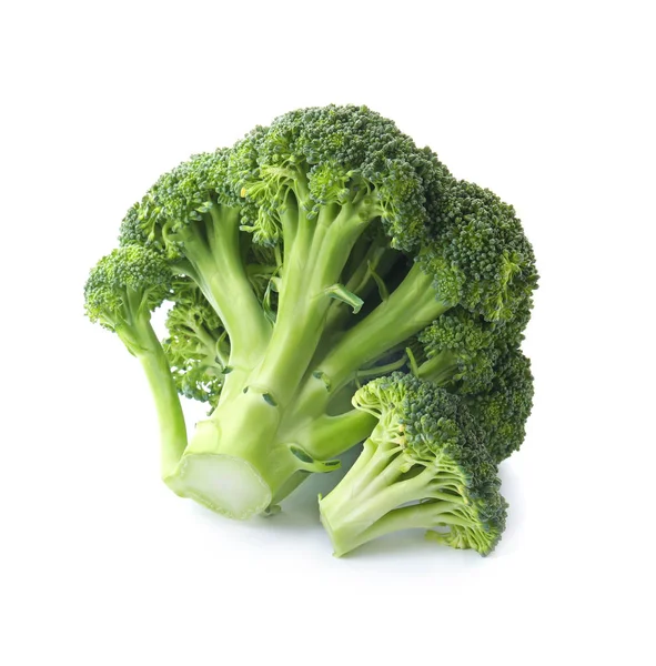 Frischer Brokkoli isoliert auf weiß. essbare grüne Pflanze — Stockfoto