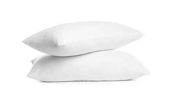 白で隔離された空白の柔らかい新しい枕 — ストック写真