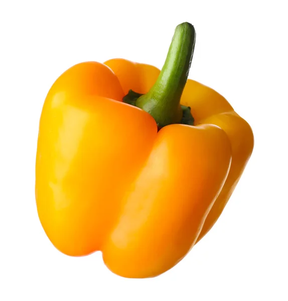 Mogen gul paprika isolerad på vit — Stockfoto