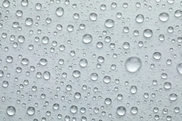 Water Drops White Background Top View — Stock Photo, Image
