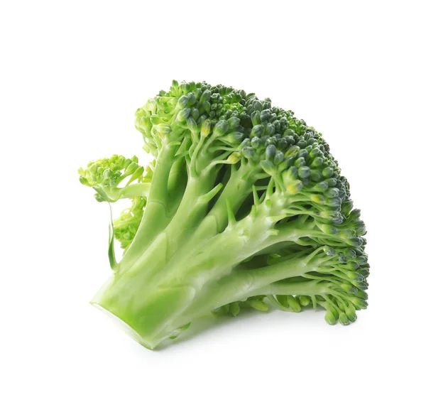 Färsk broccoli isolerad på vitt. Ätlig grön växt — Stockfoto