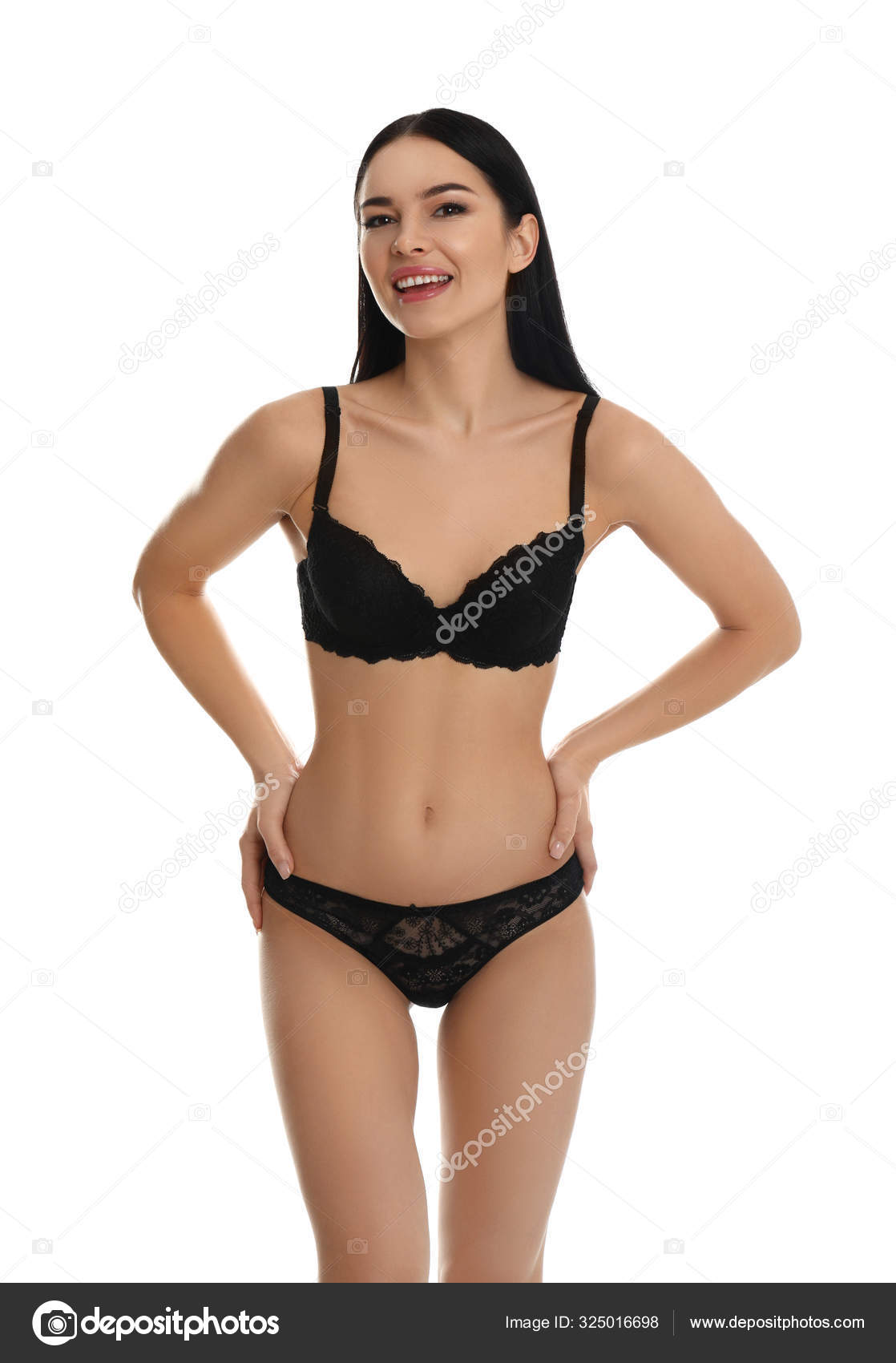 女性　黒下着　素人 