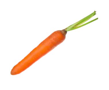 Taze taze sulu havuç, beyaz üzerine izole edilmiş.