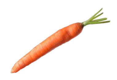 Taze taze sulu havuç, beyaz üzerine izole edilmiş.