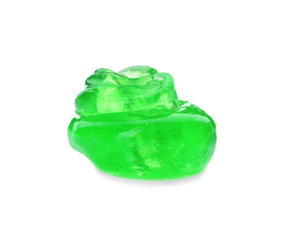 Green Slime Isolated White Antistress Toy — ストック写真