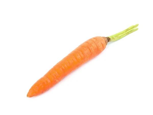 Cenoura suculenta madura fresca isolada em branco — Fotografia de Stock