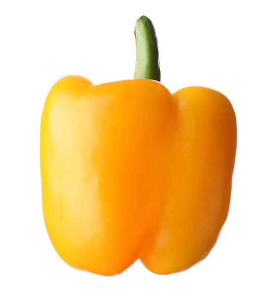 Ripe yellow bell pepper isolated on white — Stock Photo, Image