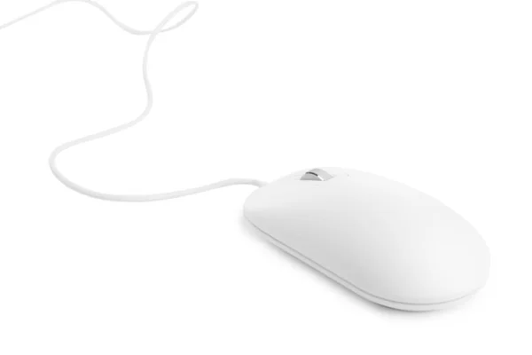 Modern wired optical mouse isolated on white — Stock Photo, Image
