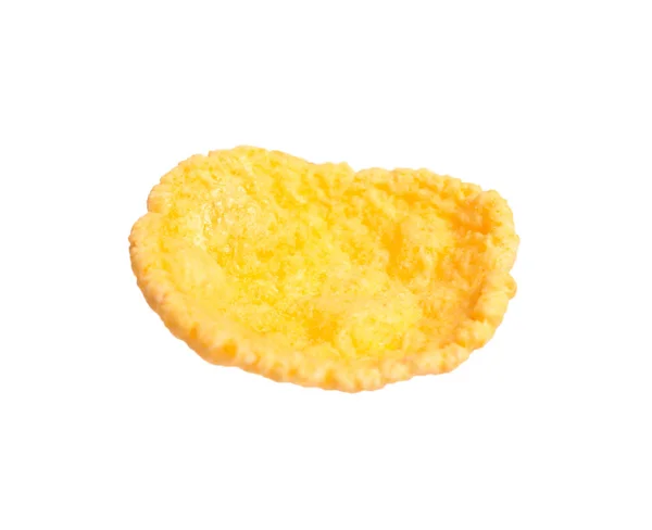 Leckere knusprige Cornflake isoliert auf weiß — Stockfoto