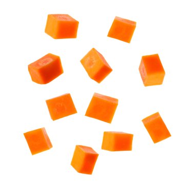 Taze taze sulu havuç, beyaz üzerine izole edilmiş.