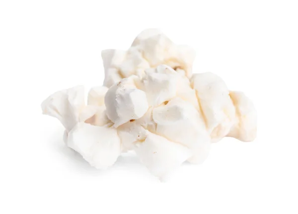 Smaczny świeży popcorn izolowany na białym — Zdjęcie stockowe
