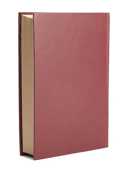 Stängd färg inbunden bok isolerad på vitt — Stockfoto