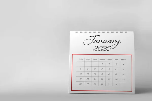 Papieren Kalender Grijze Achtergrond Ruimte Voor Tekst Planningsconcept — Stockfoto