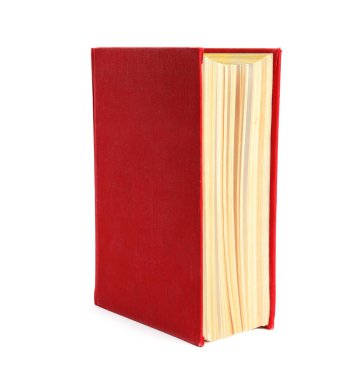 Beyaz üzerine sert kapaklı kitap