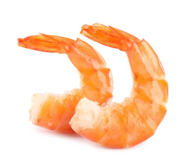 Lezzetli taze pişmiş karidesler.