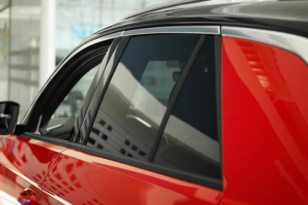 Modern Car Tinting Foil Window Closeup — Stock Photo, Image