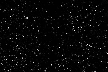 Siyah arkaplanda beyaz kar yağıyor