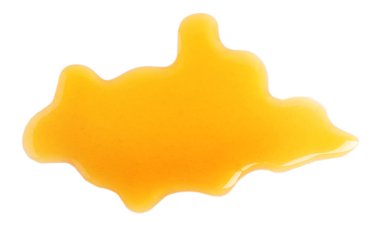 Fresh sweet honey isolated of white, top view