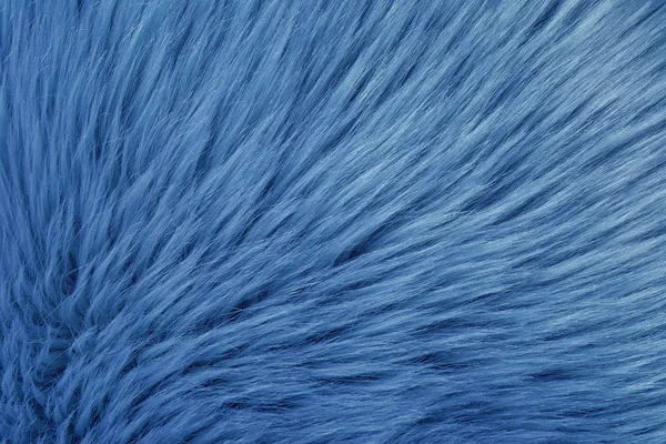Fałszywe Futro Tle Widok Góry Kolor Roku 2020 Klasyczny Niebieski — Zdjęcie stockowe