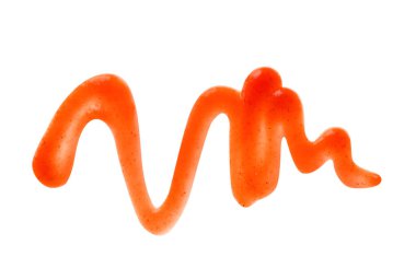 Beyaz, üst görünüm üzerinde izole lezzetli domates sosu