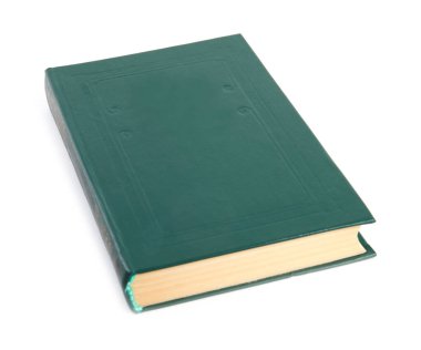 Beyaz üzerine sert kapaklı kitap