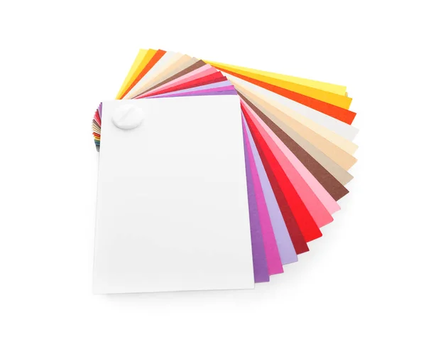 Barevná paleta izolovaná na bílé. Profesionální vzorky — Stock fotografie