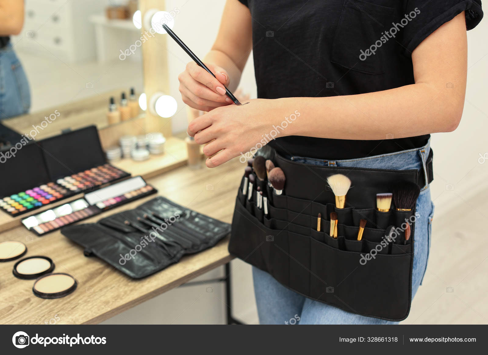 Professional Makeup Artist With Belt - Makeup Artist Organizer Professional Makeup Artist With Belt - Makeup Artist Organizer
