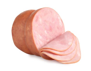 Lezzetli taze dilimlenmiş jambon.