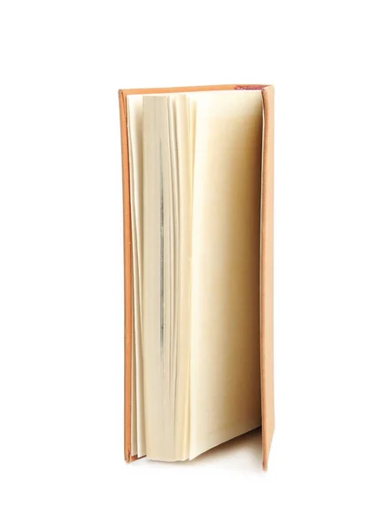 Buch mit festem Einband isoliert auf weiß — Stockfoto