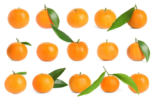 Geschälte frische saftige Mandarine isoliert auf weiß — Stockfoto