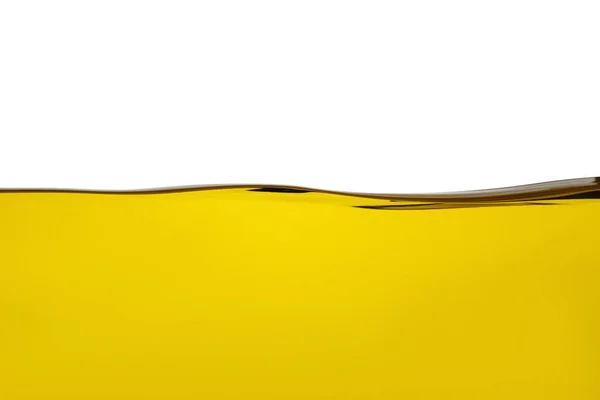 Cooking oil flow isolated on white. Color liquid — 스톡 사진