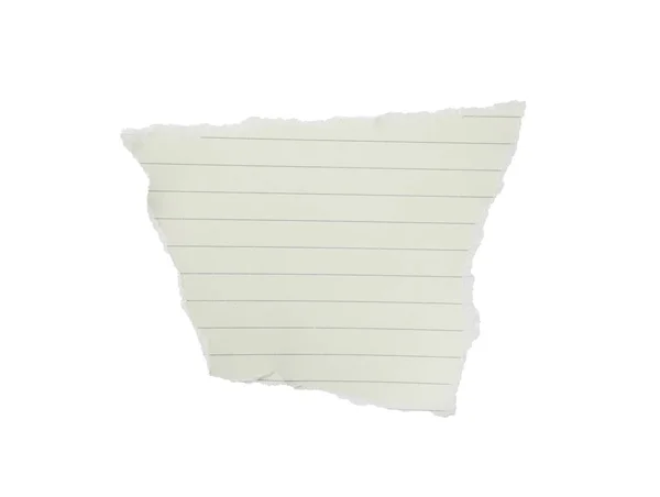 En bit blankt papper isolerat på vitt. Utrymme för utveckling — Stockfoto