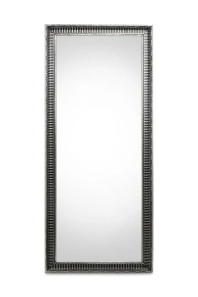 Vintage Full Length Mirror Isolated White — Stock Photo, Image