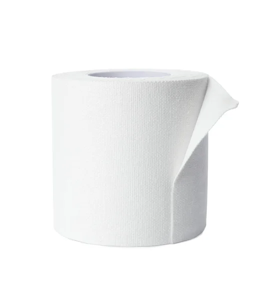 Medical Sticking Plaster Roll Isolated White — Stock Photo, Image